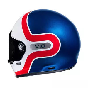 HJC V10 GRAPE BLUE/RED capacete integral de motociclista L-3
