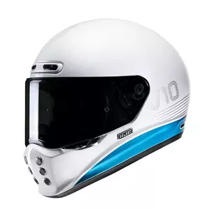 HJC V10 TAMI WHITE/BLUE integrālā motociklista ķivere M-1