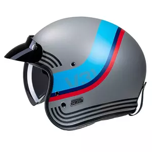 HJC V31 capacete aberto para motociclistas BYRON GREY/BLUE L-2