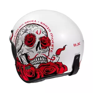 HJC V31 DESTO WHITE/RED S offenes Gesicht Motorradhelm-4