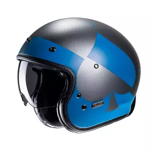 HJC V31 KUZ BLUE L motociklista ķivere ar atvērtu seju-1