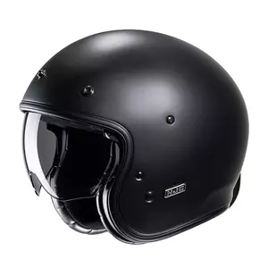 HJC V31 SEMI FLAT BLACK XXL atvērta sejas motocikla ķivere-1