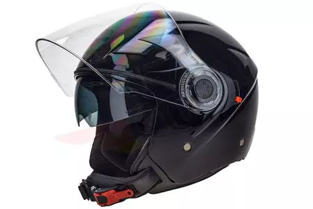 Casco de moto Naxa S21 open face negro brillante M