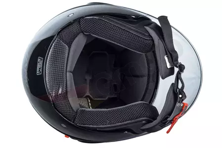 Kask motocyklowy otwarty Naxa S21 czarny połysk M-7