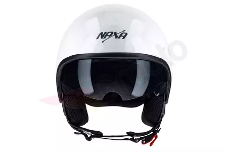 Casco moto Naxa S25 open face blanco brillo L-3