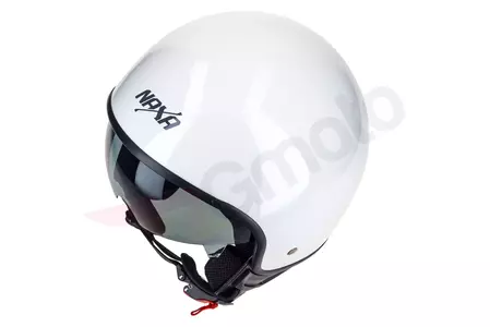 Casco moto Naxa S25 open face blanco brillo L-8