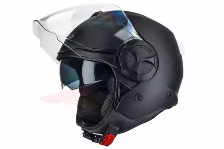 Motocyklová prilba Naxa S24 s otvorenou tvárou matná čierna S
