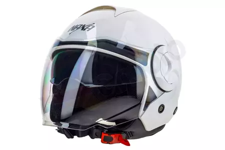 Casco moto Naxa S24 open face blanco brillo M-2