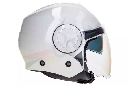 Casco moto Naxa S24 open face blanco brillo M-3