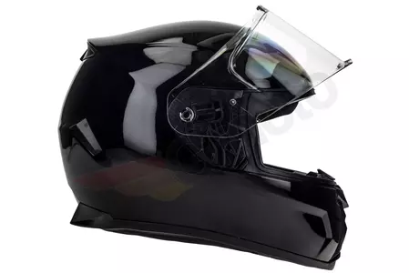 Naxa F25 integrālā motociklista ķivere spīdīgi melna S-5