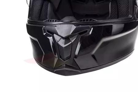 "Naxa F25" integruotas motociklininko šalmas blizgiai juodas S-9