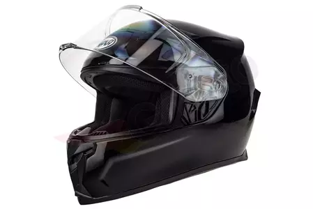 Motociklistička kaciga za cijelo lice Naxa F25, sjajna crna, XL