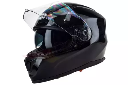 Motociklistička kaciga Naxa F24 koja pokriva cijelo lice, pinlock, sjajna crna L-1