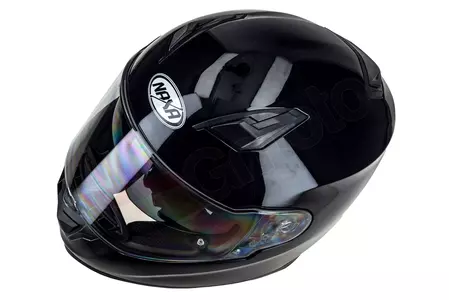 Motociklistička kaciga Naxa F24 koja pokriva cijelo lice, pinlock, sjajna crna L-8