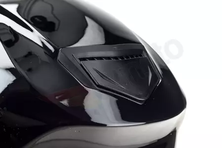 "Naxa F24" integruotas motociklininko šalmas pinlock blizgiai juodas S-11