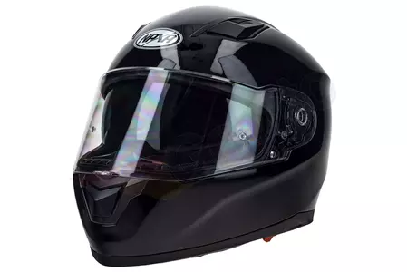 "Naxa F24" integruotas motociklininko šalmas pinlock blizgiai juodas S-2