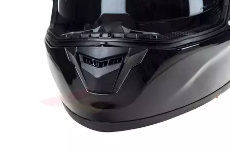 Naxa F24 integrālā motociklista ķivere pinlock spīdīgi melna S-9
