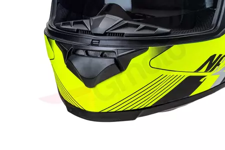 Naxa F23 casco integral moto pinlock amarillo negro mate L-10