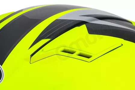 Naxa F23 casco integral moto pinlock amarillo negro mate L-11