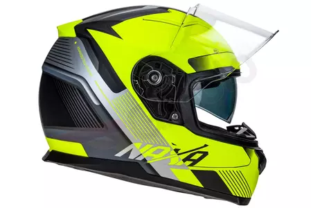 Naxa F23 casco integral moto pinlock amarillo negro mate L-5