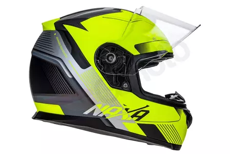Naxa F23 casco integral moto pinlock amarillo negro mate L-6