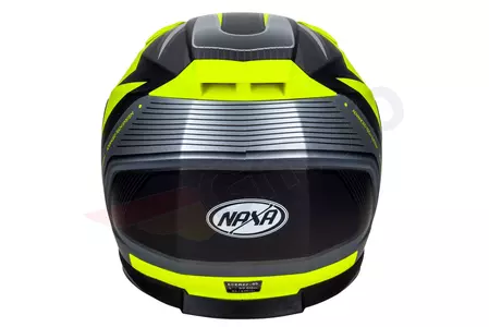 Naxa F23 casco integral moto pinlock amarillo negro mate L-8