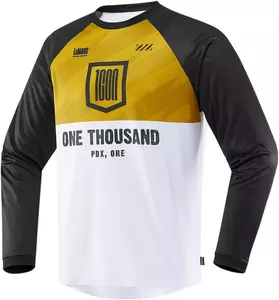Cross Enduro Sweatshirt ICON Status schwarz weiß gelb M - 2824-0062