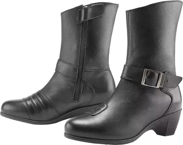 Dámske motorkárske topánky ICON Tuscadro black 5-1