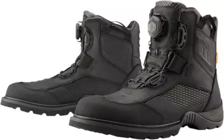 ICON Stormhawk cizme de motocicletă negru 10-1