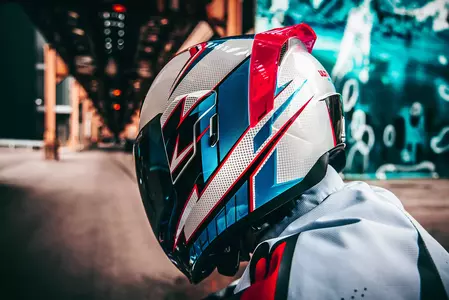 ICON Airflite Ultrabolt motociklistička kaciga za cijelo lice bijelo plava L-12