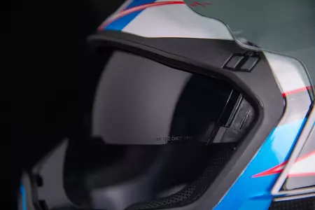 ICON Airflite Ultrabolt motociklistička kaciga za cijelo lice bijelo plava L-9