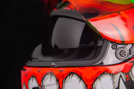 ICON Airform Manik&#39;R motociklistička kaciga koja pokriva cijelo lice, crvena L-9