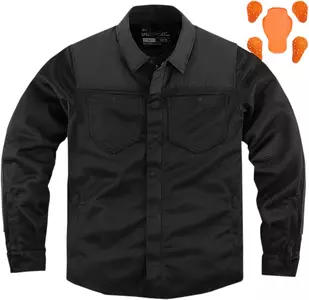 ICON Upstate motociklininko marškinėliai juodi XL-1