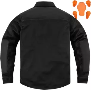 ICON Upstate motociklininko marškinėliai juodi XL-2