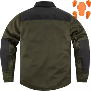 ICON Upstate camicia da moto verde M-2