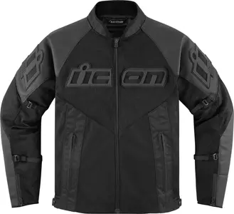 ICON Mesh AF kožená bunda na motorku černá M-1