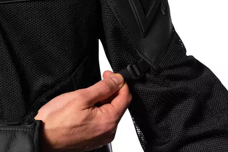 ICON Mesh AF kožna motoristička jakna, crna M-5