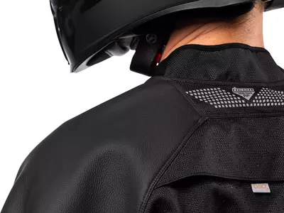 ICON Mesh AF chaqueta de moto de cuero negro M-9