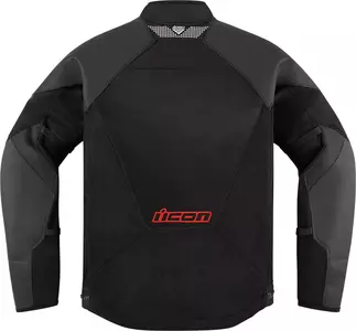 ICON Mesh AF кожено яке за мотоциклет черно/червено M-2