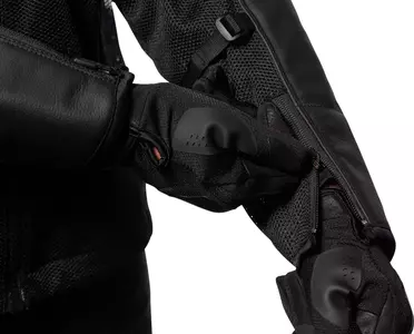 ICON Mesh AF kožená bunda na motorku černo-červená XL-12