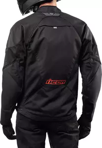 ICON Mesh AF usnjena motoristična jakna črno-rdeča XL-3