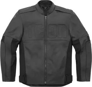 ICON Motorhead3 kožená bunda na motorku černá 4XL-1