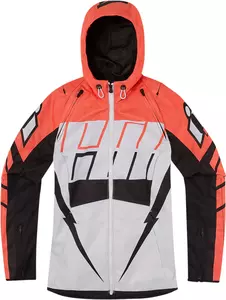 Casaco de motociclismo feminino ICON Airform Retro em tecido laranja XL-1