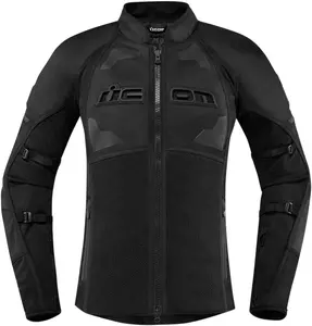ICON Contra2 giacca moto donna in tessuto nero M-1