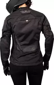Moteriška ICON Mesh™ AF tekstilinė motociklininko striukė juoda XS-12