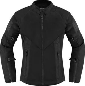 ICON Mesh™ AF ženska tekstilna motoristička jakna, crna, XS - 2822-1483