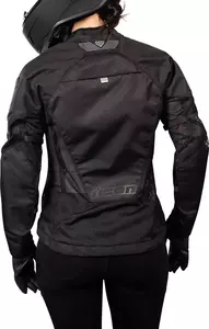 Moteriška ICON Mesh™ AF tekstilinė motociklininko striukė juoda XS-9