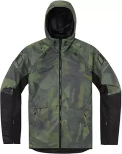 ICON Airform Battlescar jachetă de motocicletă verde din material textil S - 2820-5479