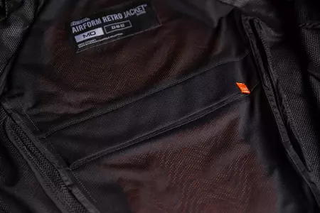 ICON Airform Retro siva tekstilna motoristična jakna M-10