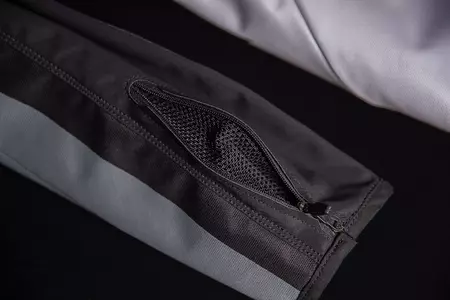 ICON Airform Retro siva tekstilna motoristična jakna M-4
